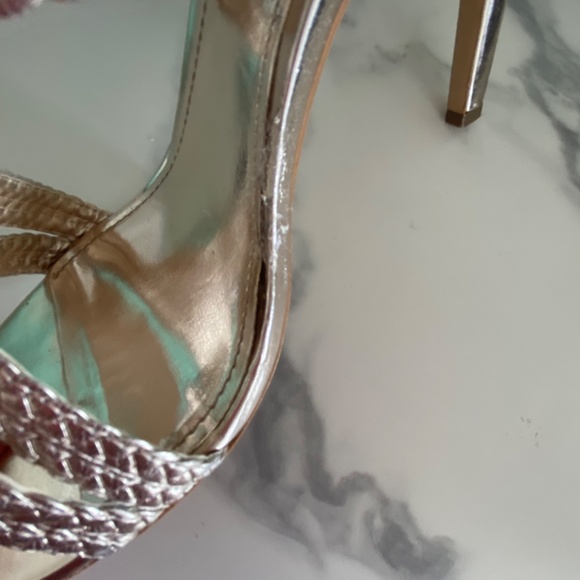 Town Shoes Champagne Metallic Stilleto, 9 - Picture 14 of 14